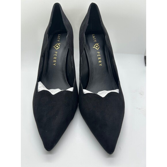 Katy Perry size 10 Black Suede Pumps - Picture 1 of 7